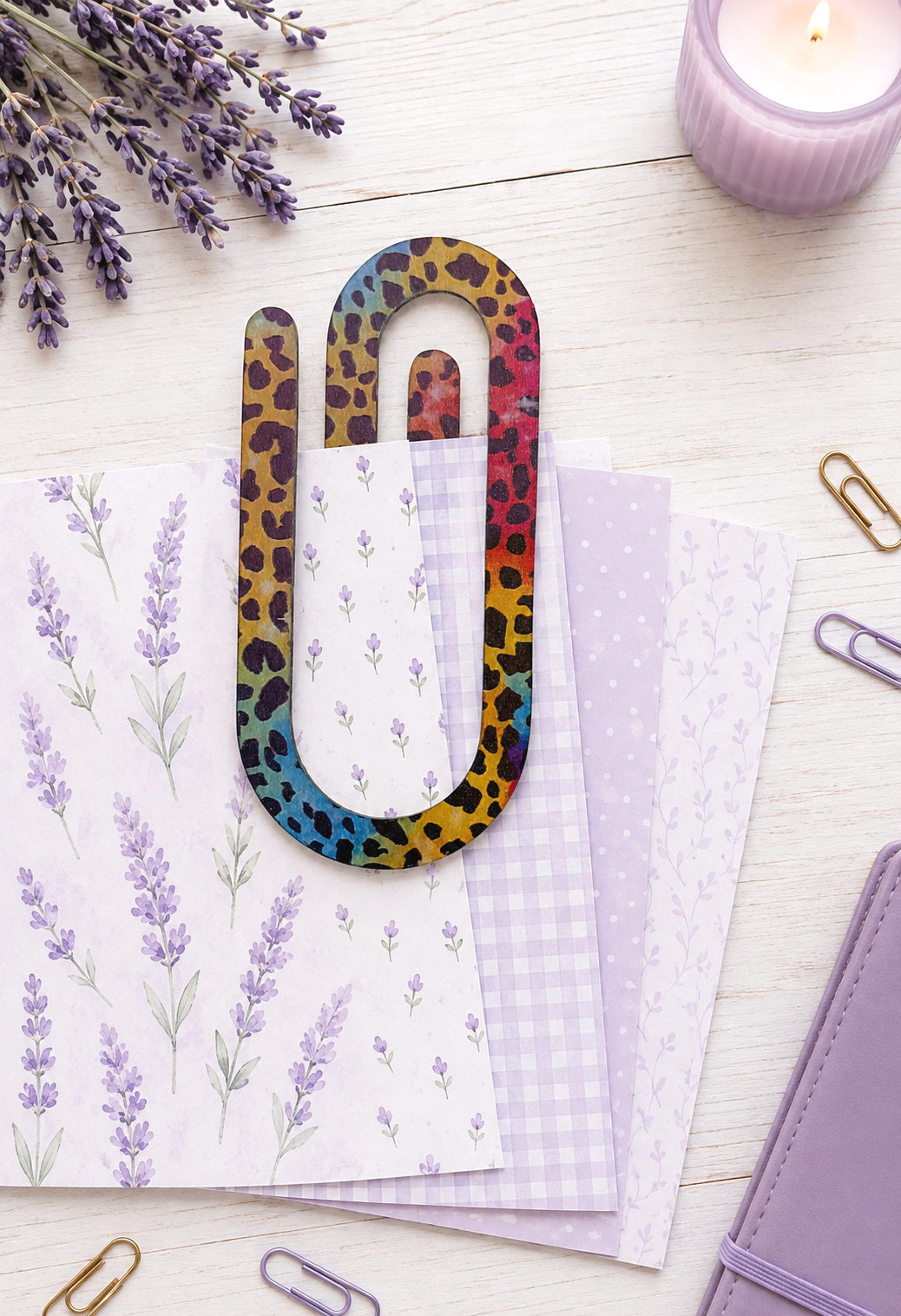 Jumbo Decorative Acrylic Paper Clip Christian 9