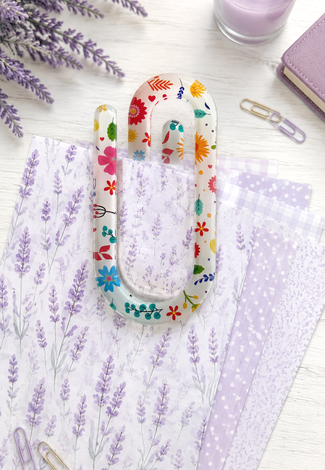 Jumbo Decorative Acrylic Paper Clip Christian 9