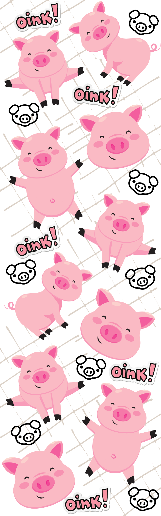 Handmade Cute Pigs glitter pen with free refill