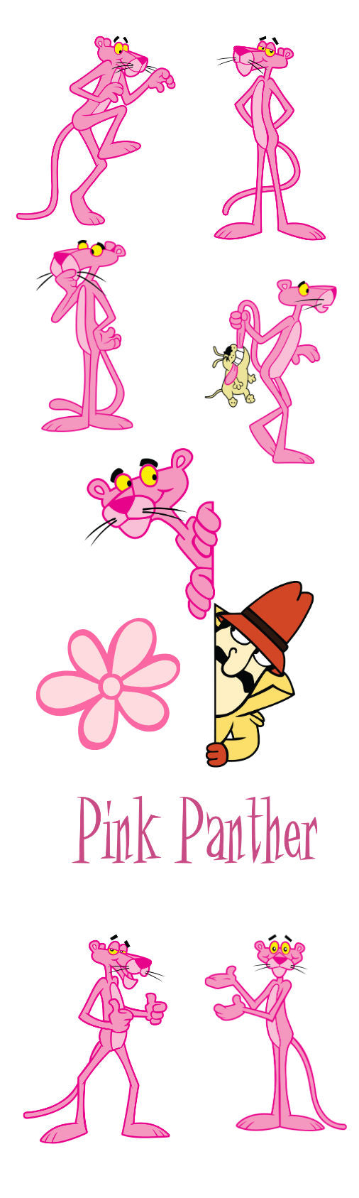 Handmade Pink Panther glitter pen with free refill