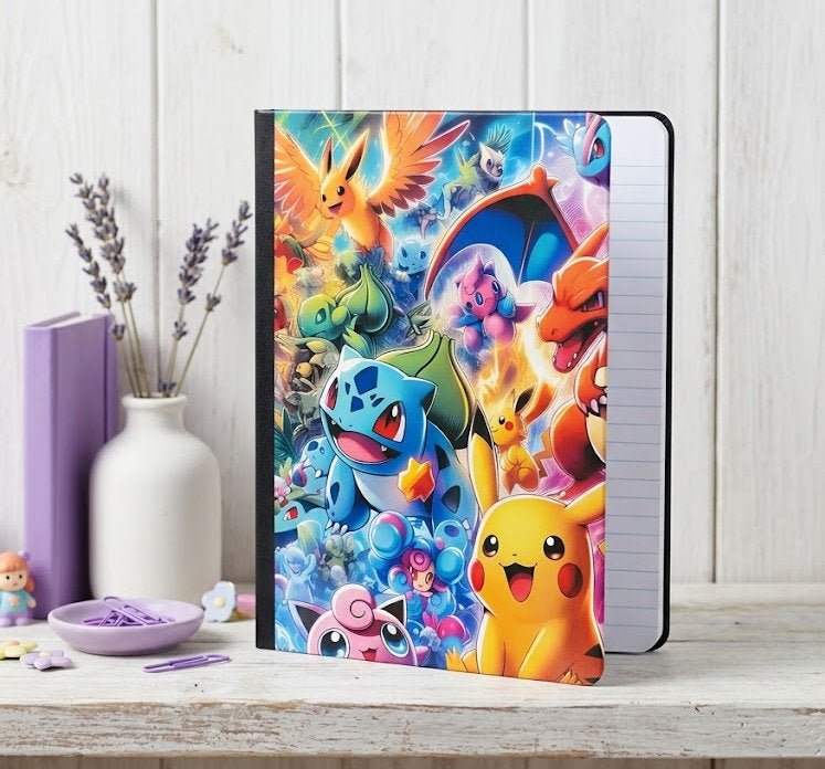 Decorative Vinyl Covered Composition Notebook Pokemon