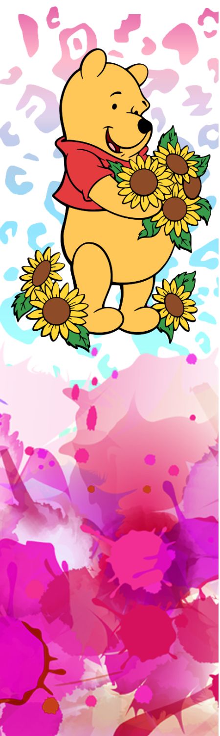 Handmade Winnie the Pooh Wrap glitter pen with free refill