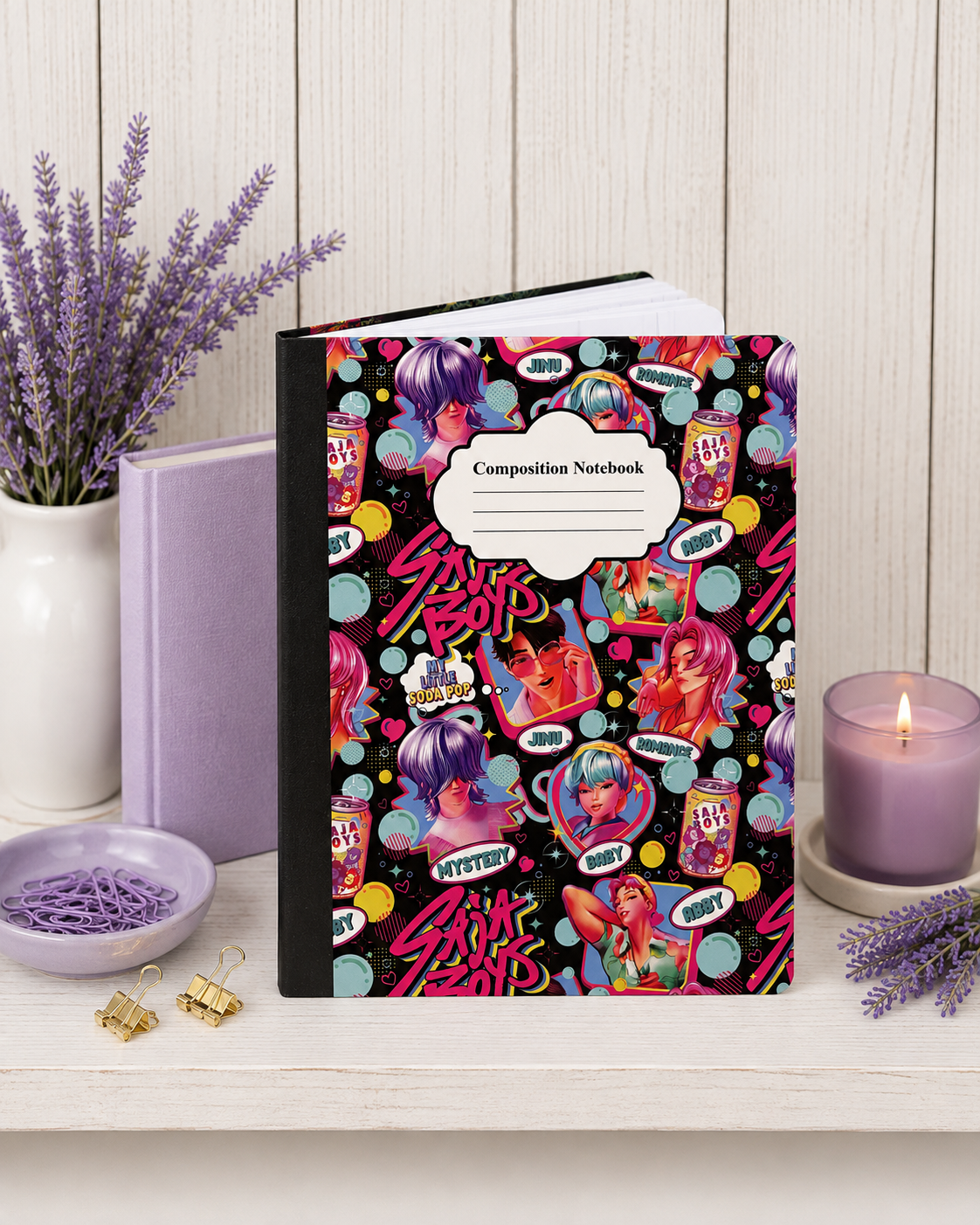 Decorative Vinyl Covered Composition Notebook K Pop 2