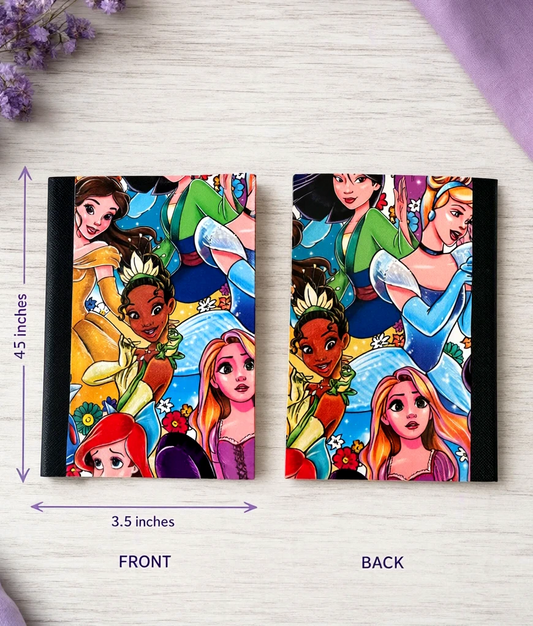 Decorative Vinyl Covered MINIATURE Composition Notebook Princess