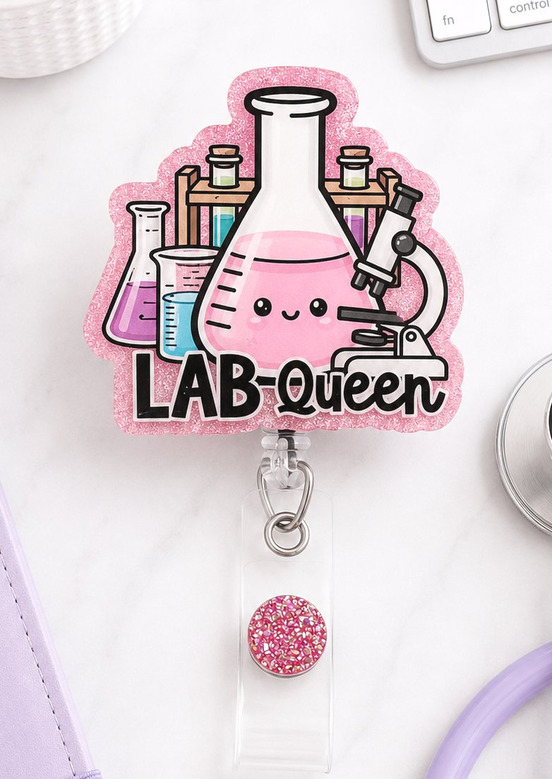 Handmade Lab Technician Badge Reel