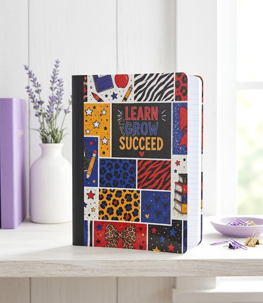 Decorative Vinyl Covered Composition Notebook School Teacher