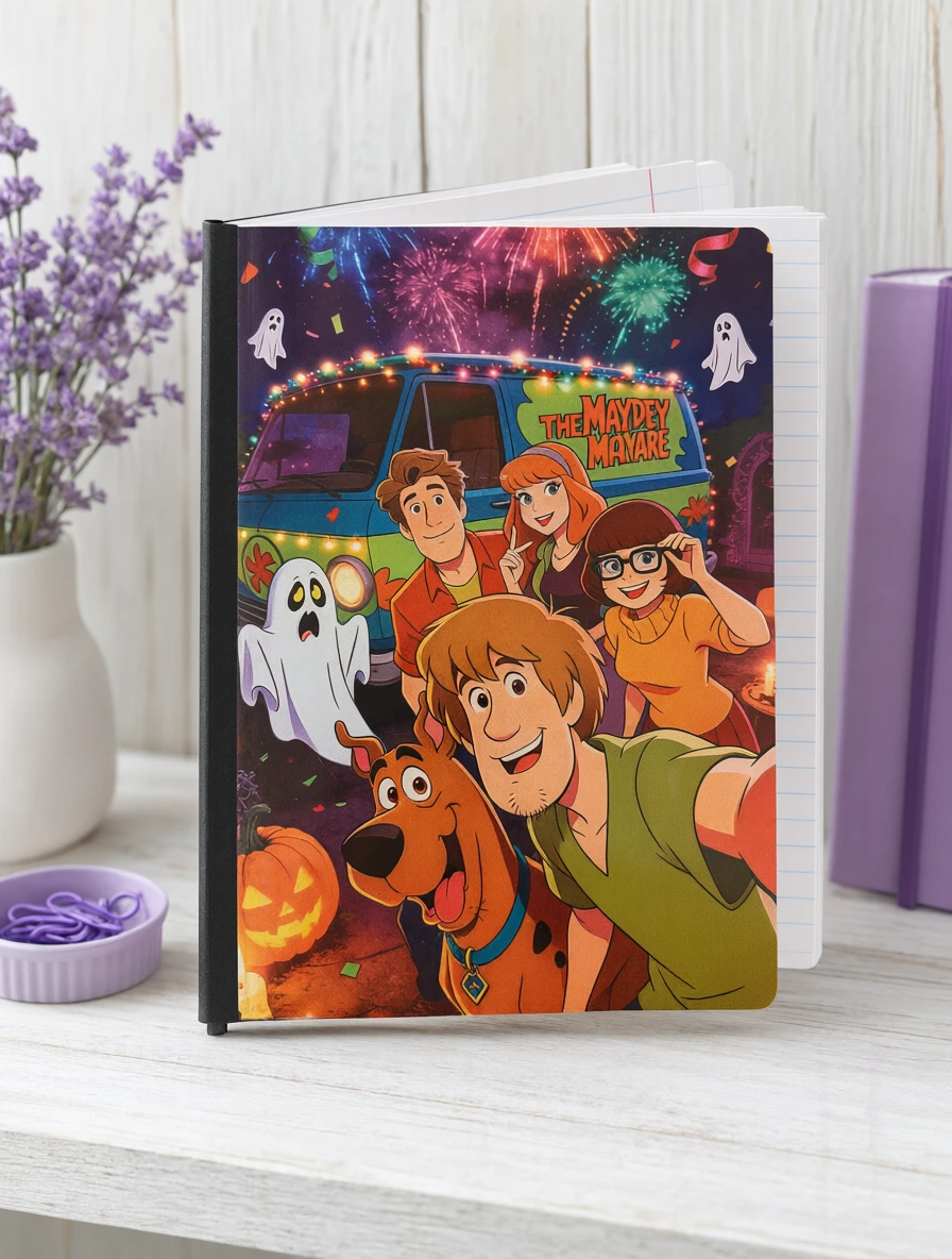 Decorative Vinyl Covered Composition Notebook Scooby Doo