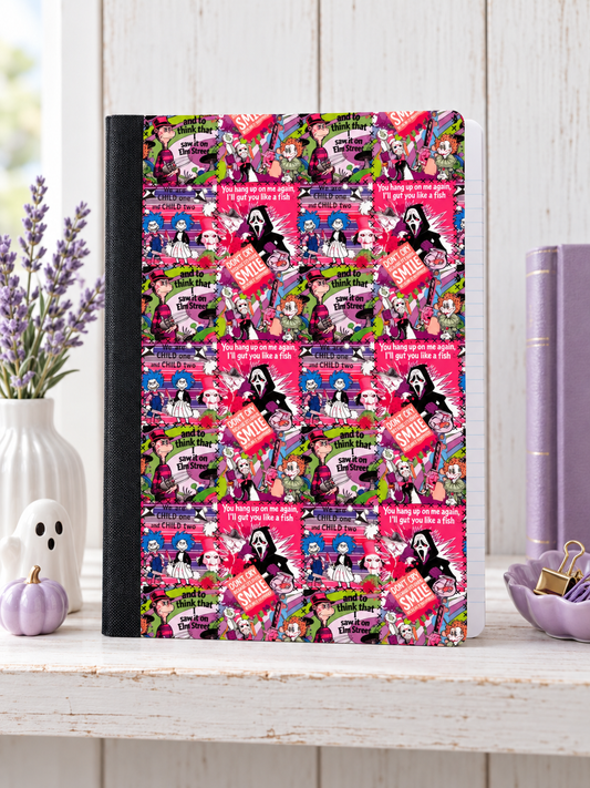 Decorative Vinyl Covered Composition Notebook Halloween Scream