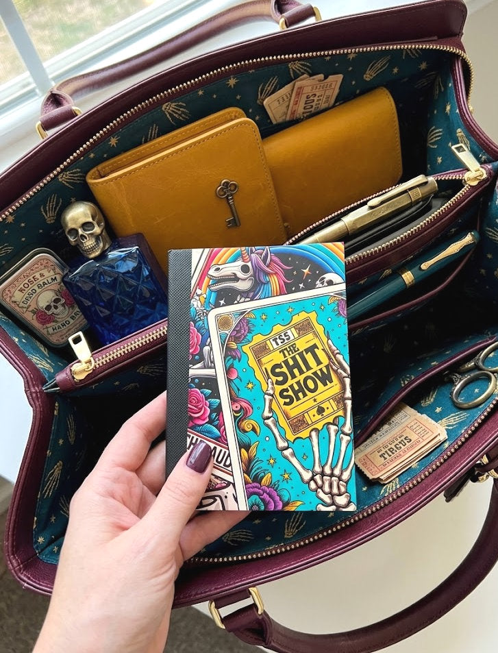 Decorative Vinyl Covered MINIATURE Composition Notebook Shit Show