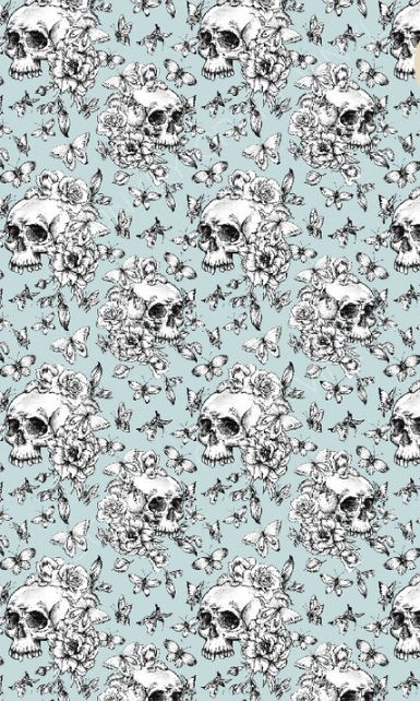 Handmade Blue Sugar Skulls  Washi Tape glitter pen with free refills