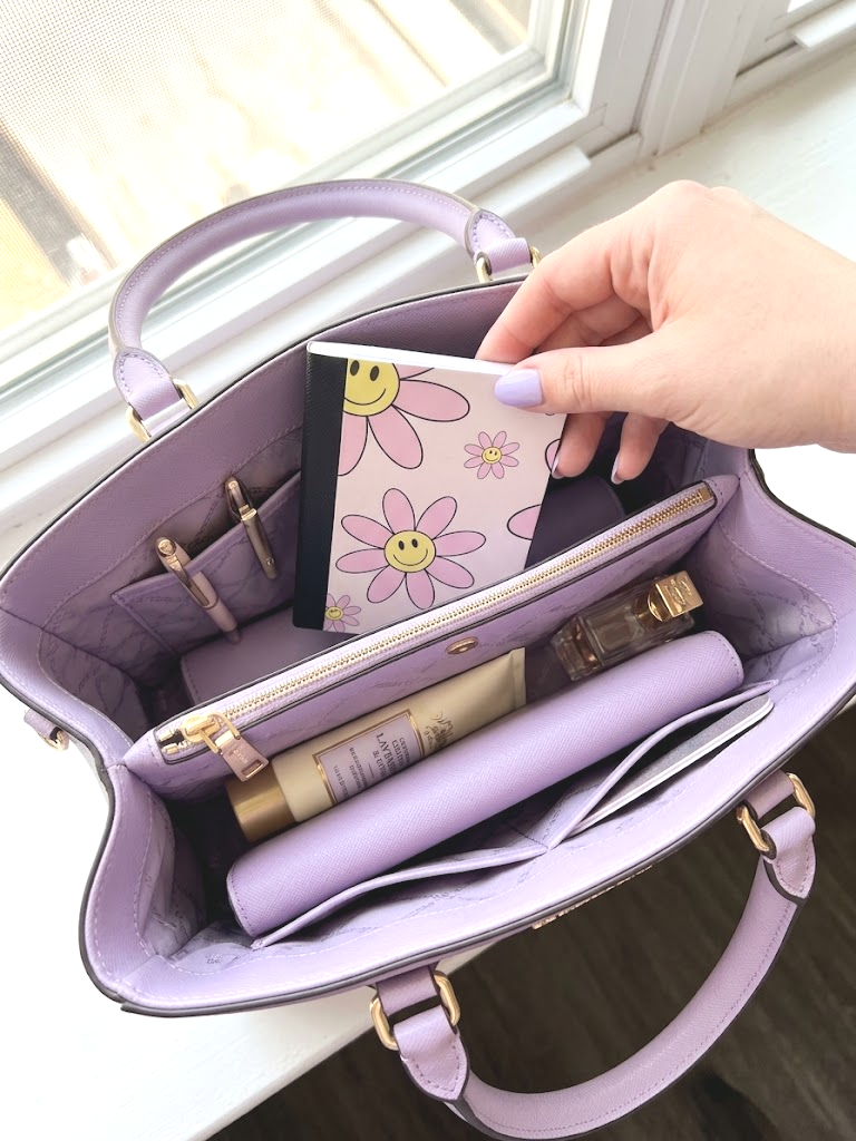 Decorative Vinyl Covered MINIATURE Composition Notebook Flower Smiles