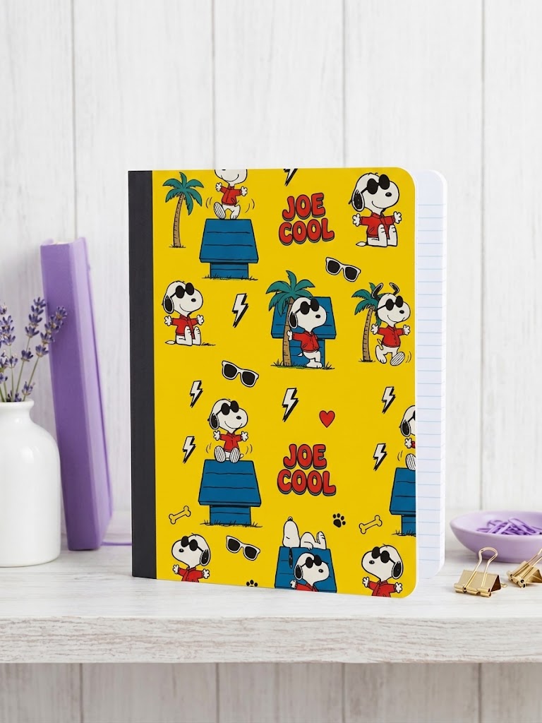 Decorative Vinyl Covered Composition Notebook Joe Cool Snoopy