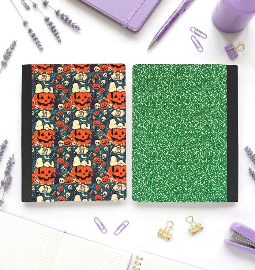 Decorative Vinyl Covered Composition Notebook Snoopy Halloween