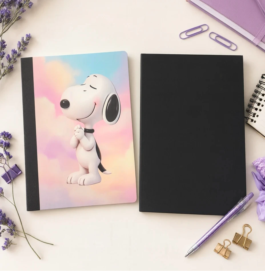 Decorative Vinyl Covered Composition Notebook Snoopy 4