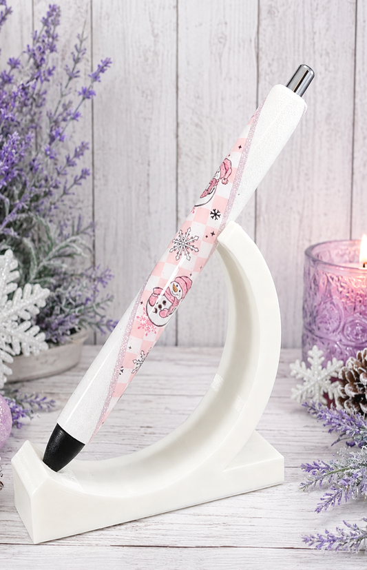 Handmade Snow People Pen  glitter pen with free refill 14