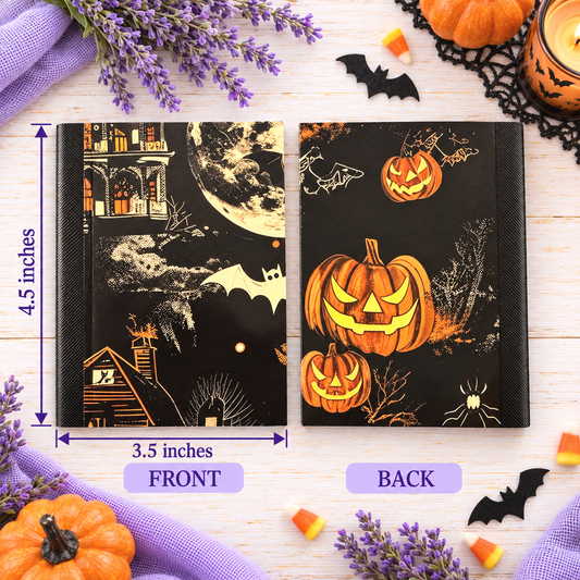 Decorative Vinyl Covered MINIATURE Composition Notebook Halloween