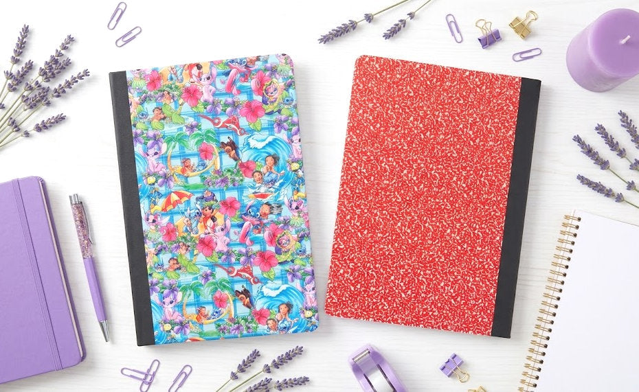Decorative Vinyl Covered Composition Notebook Lilo and Stitch