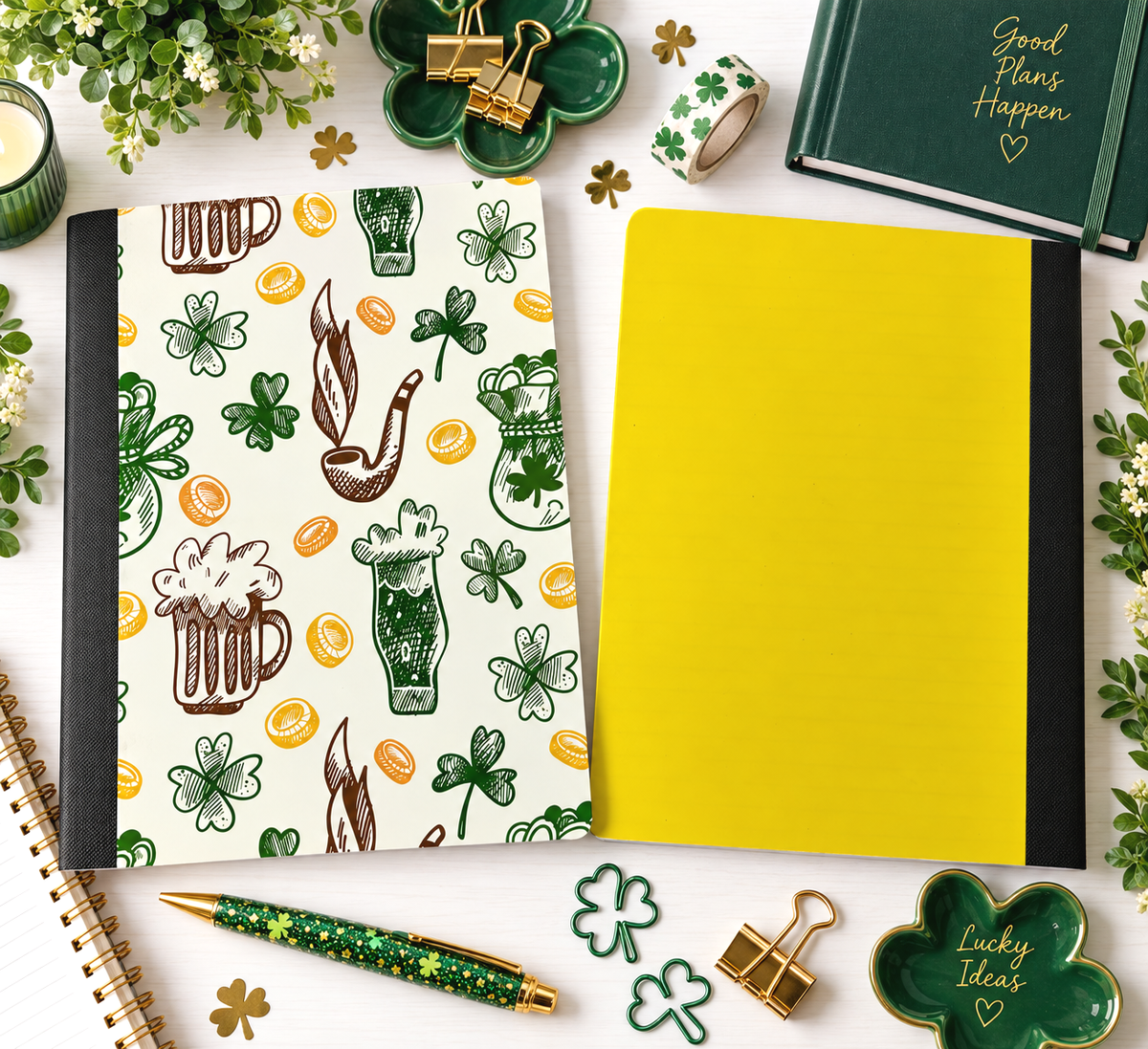 Decorative Vinyl Covered Composition St Patricks