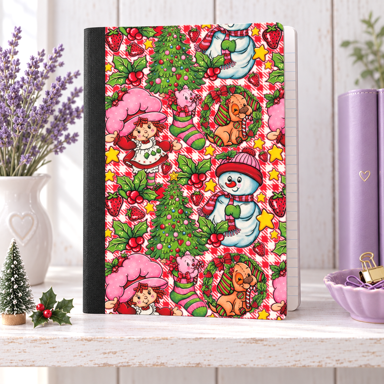 Decorative Vinyl Covered Composition Notebook Strawberry Shortcake 2