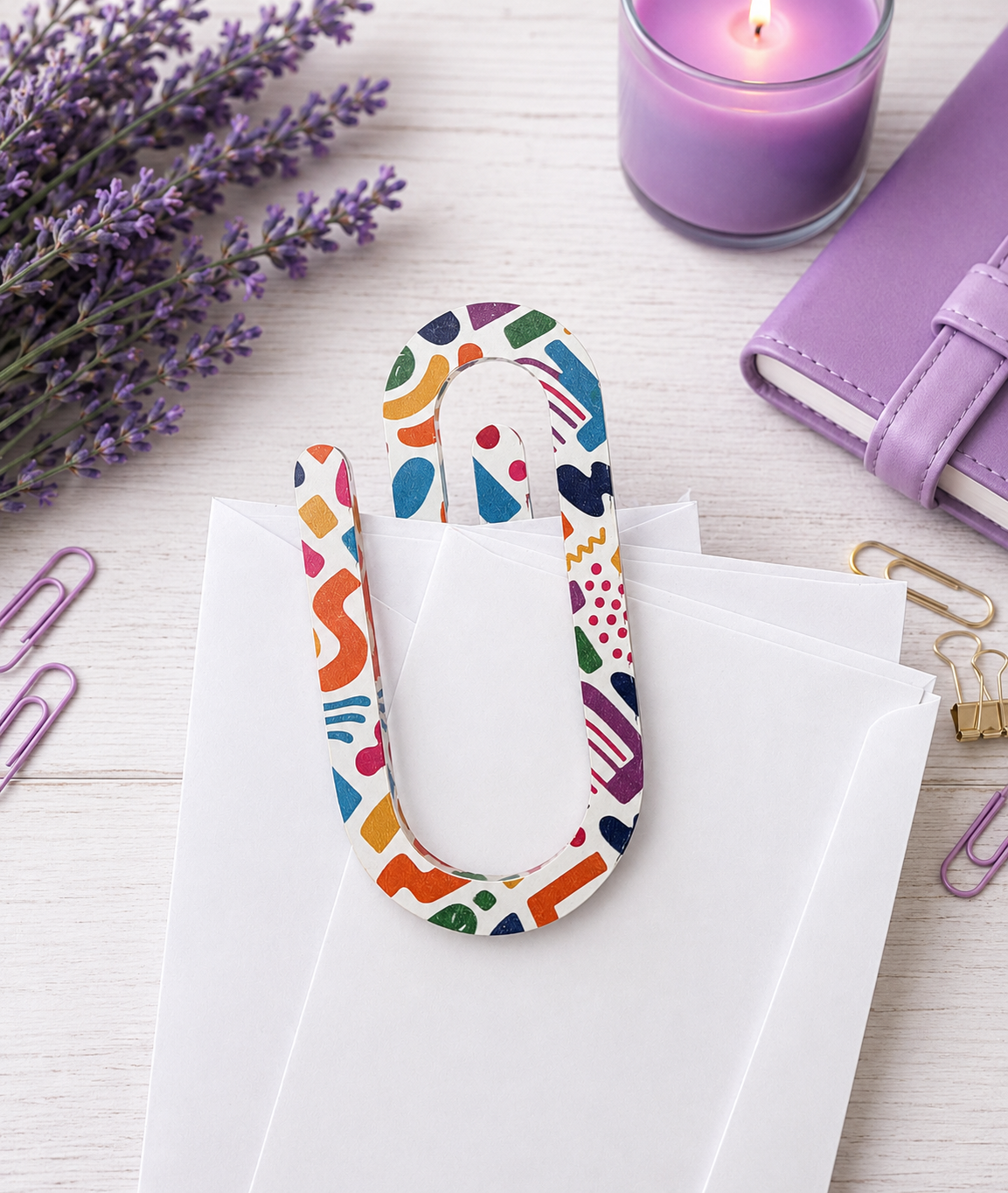 Jumbo Decorative Acrylic Paper Clip Summer 2