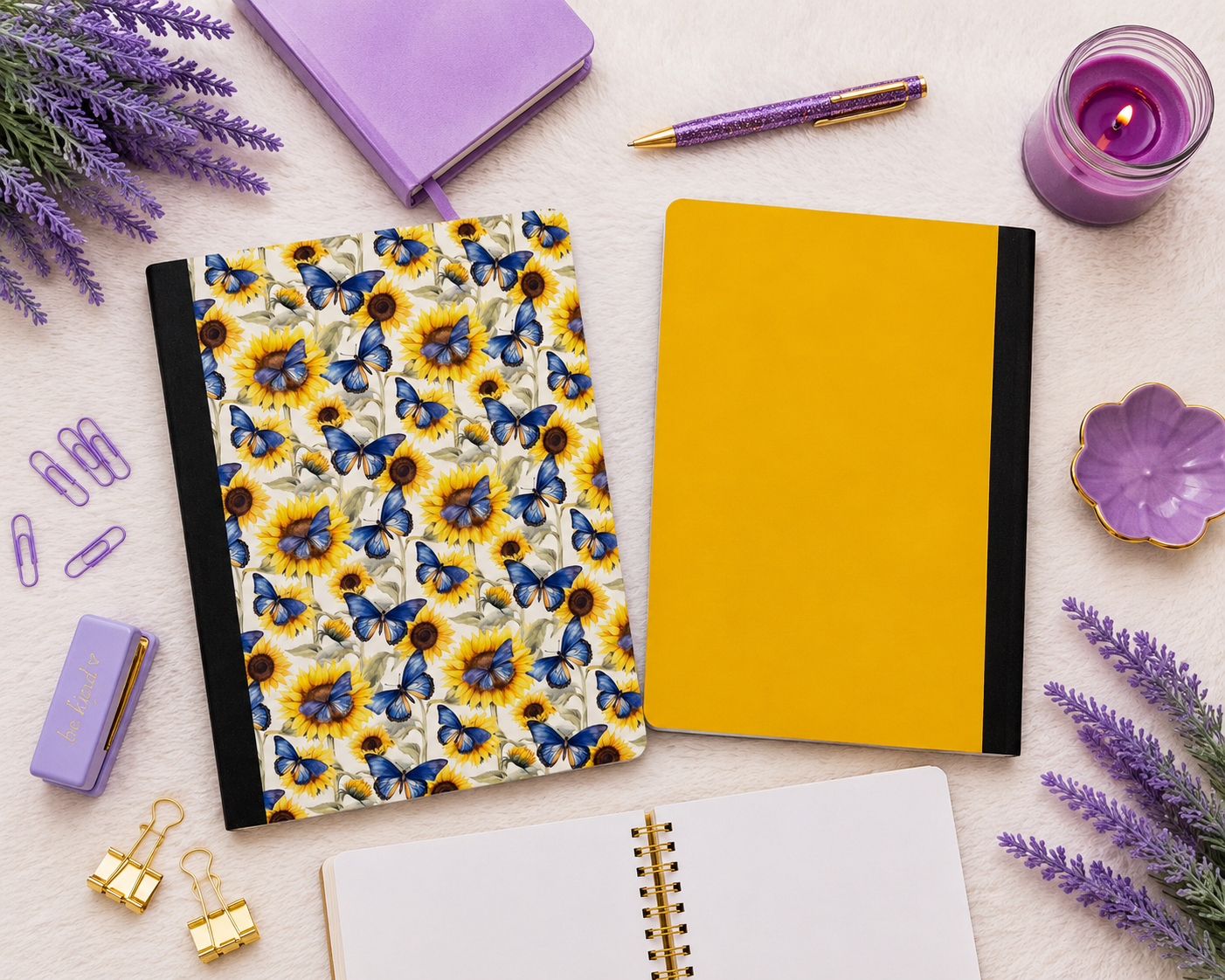 Decorative Vinyl Covered Composition Notebook Sunflowers 4