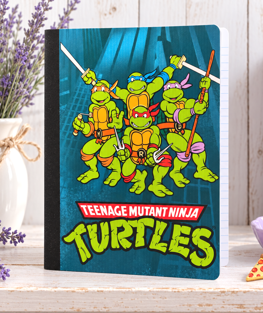 Decorative Vinyl Covered Composition Notebook TMN Turtles