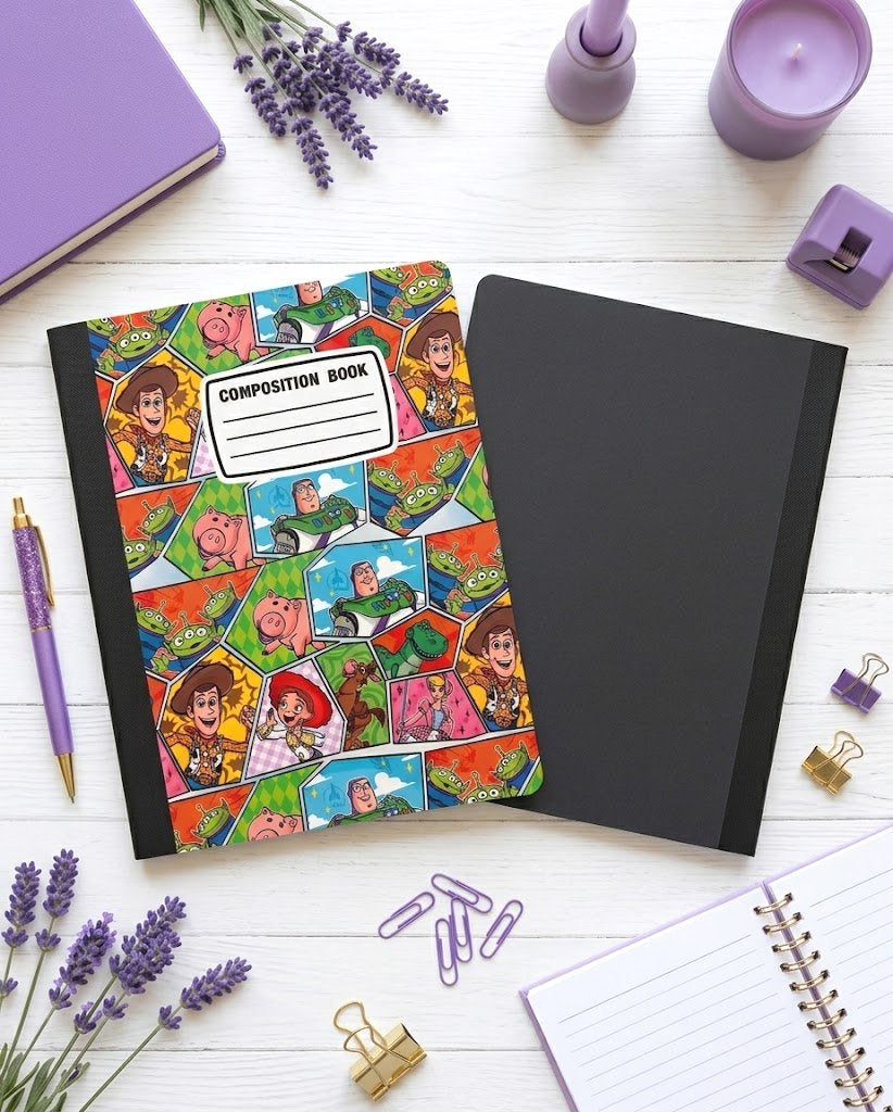 Decorative Vinyl Covered Composition Notebook Toy Story