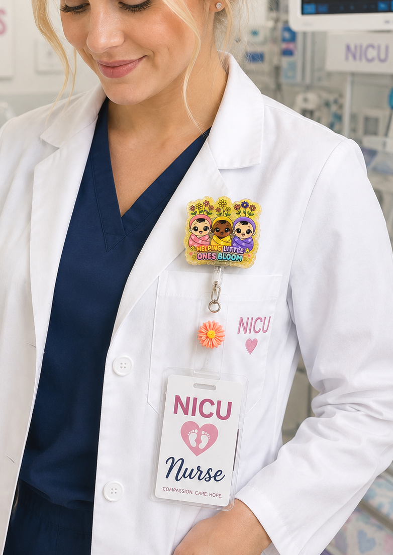 Handmade NICU Nurse Badge Reel