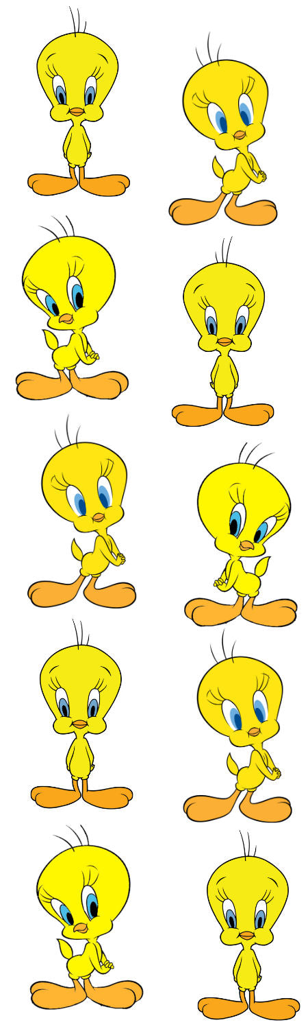 Handmade Tweety Bird glitter pen with free refill