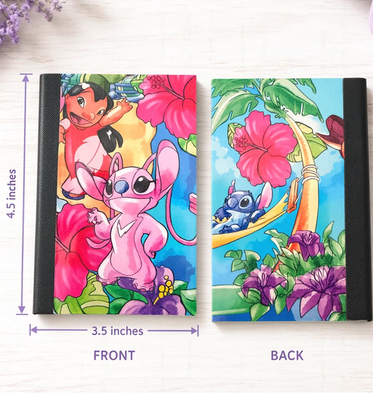 Decorative Vinyl Covered MINIATURE Composition Notebook Lilo and Stitch