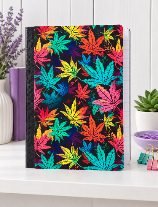 Decorative Vinyl Covered Composition Notebook Marijuana