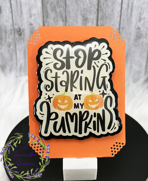 3 inch Pumpkins Quote Magnet