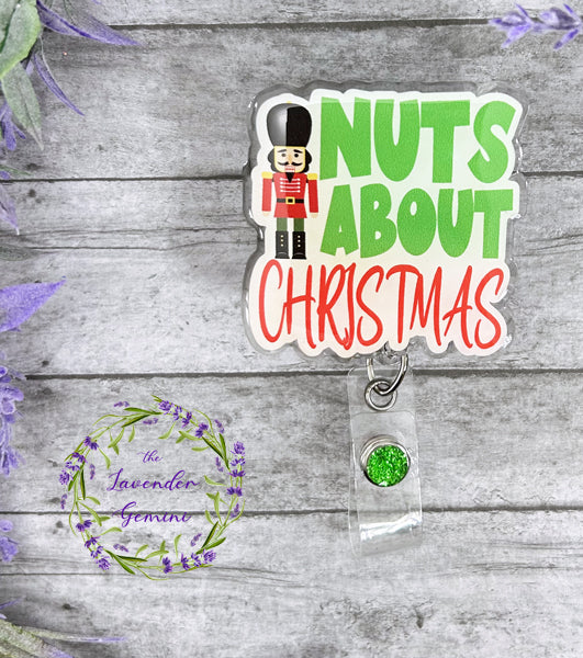 Handmade Christmas Nutcracker Badge Reel