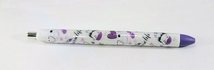 Handmade Nurse Life Glitter Pen with free refill