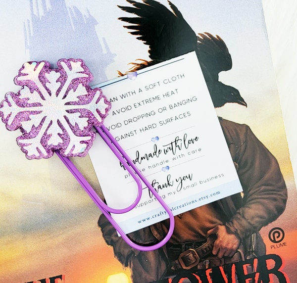 Snowflake Jumbo Clip Bookmark