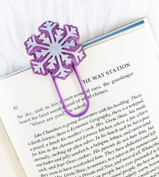 Snowflake Jumbo Clip Bookmark